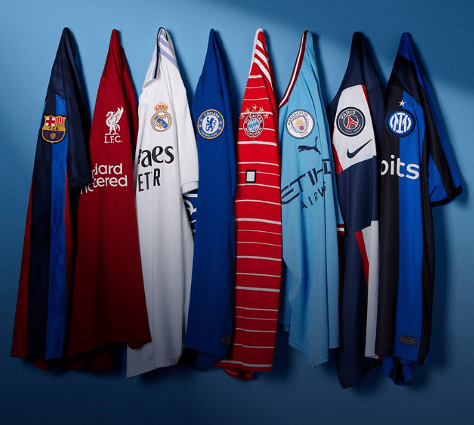 Maillots de football professionnel