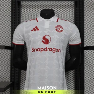 Maillot Match Manchester United Polo Blanc 2024/2025