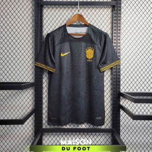 Maillot Brésil Edition Special Leopard Noir et Doré 2022/2023