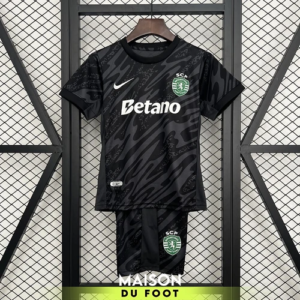 Maillot Enfant Sporting Lisbon Gardien Black Edition 2025/2026