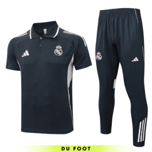 Ensemble Polo Real Madrid Gris Foncé 2025/2026